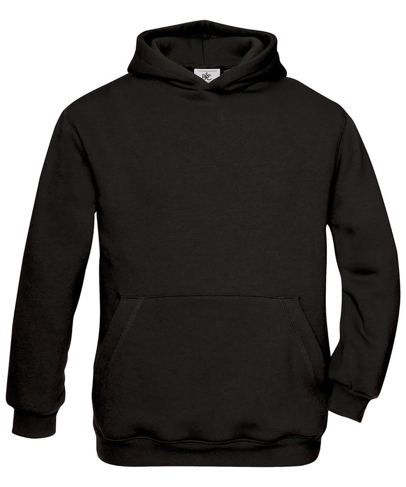B&C Collection kids' hooded sweatshirt B420B in black