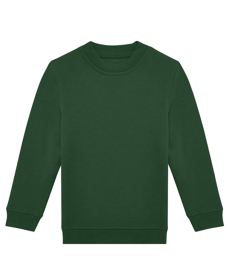 B&C Collection ID332 kids' crew sweatshirt B430B in bottle green