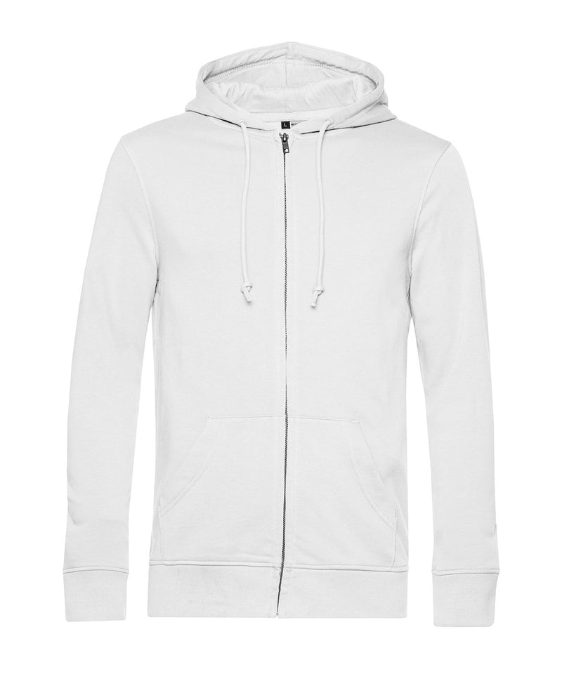 B&C Collection Inspire zipped hoodie BA002 in white