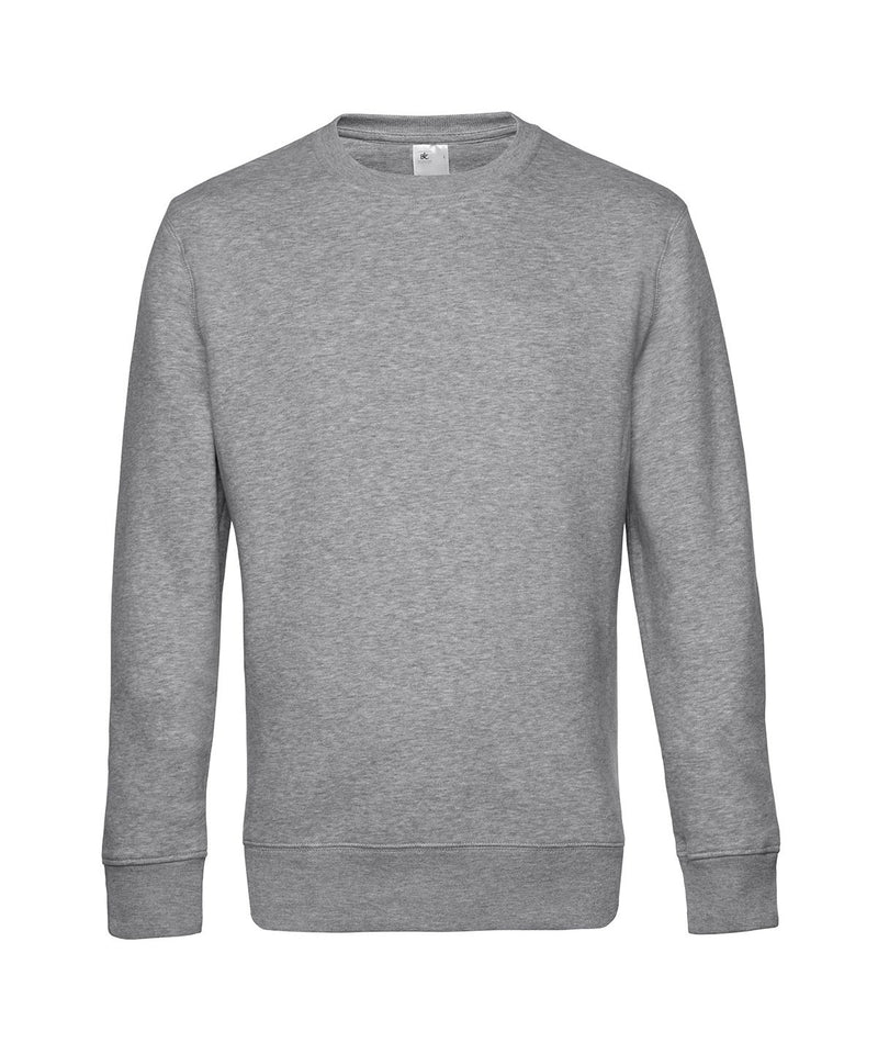 B&C Collection King Crew Neck Sweatshirt BA010 in Heathergrey
