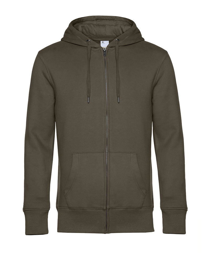 B&C Collection King zipped hoodie BA012 in khaki