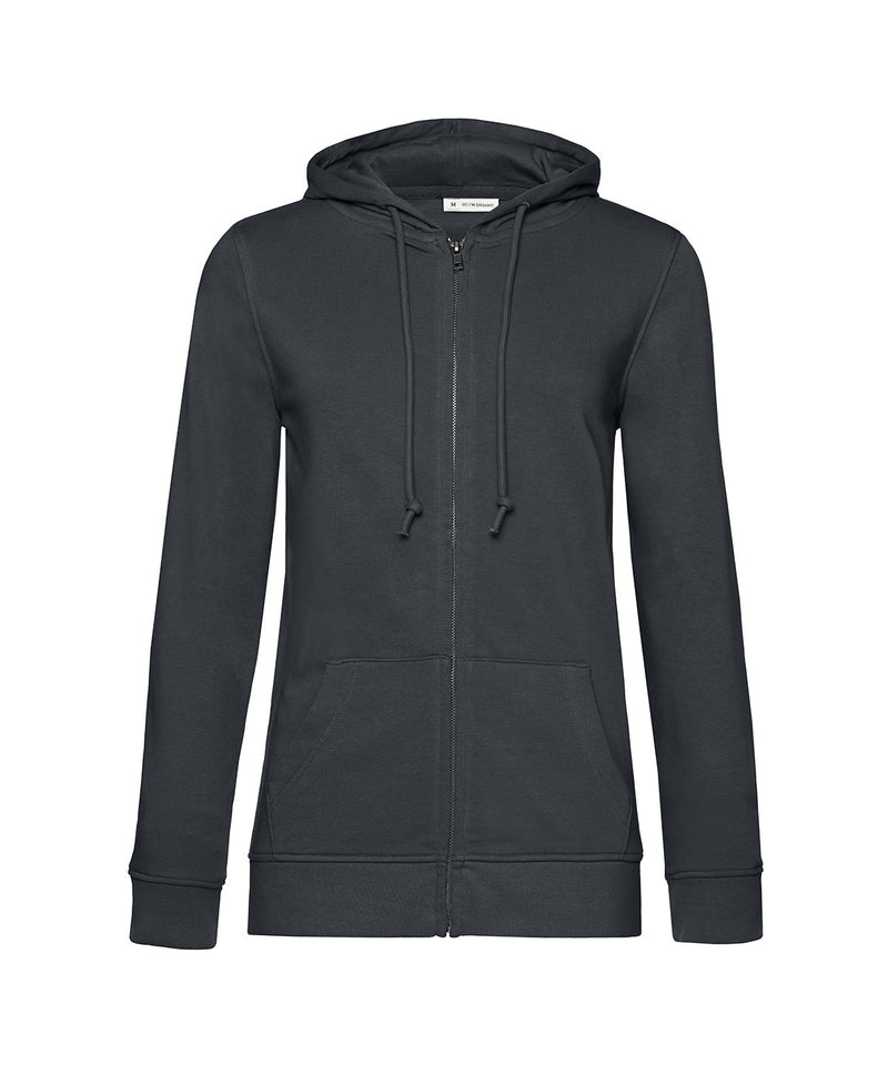 B&C Inspire women's zipped hoodie BA02F in asphalt