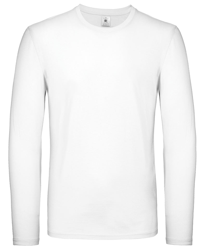 B&C Collection E150 long-sleeve t-shirt BA211 in white