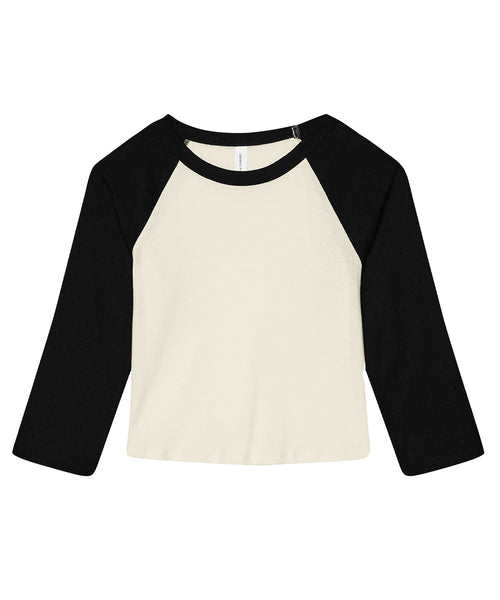 Bella Canvas Women's Micro Rib 3/4 Raglan Baby T-Shirt