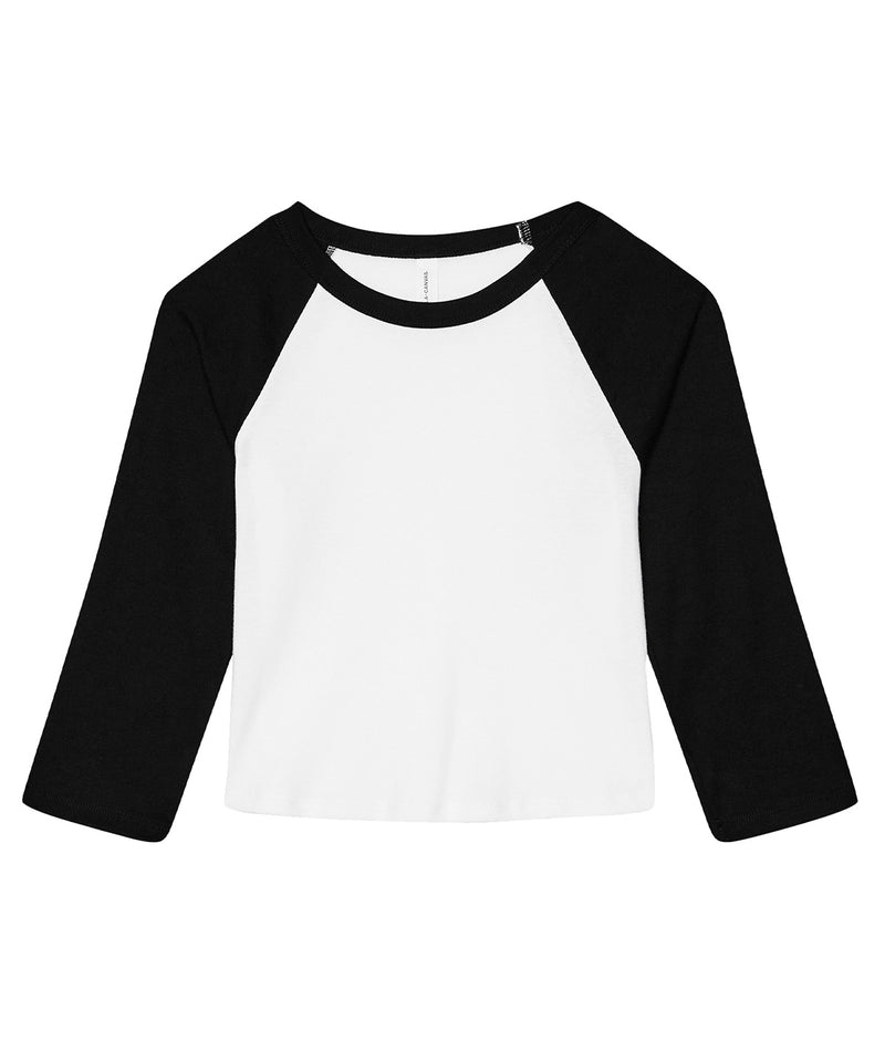 Bella Canvas Women's Micro Rib 3/4 Raglan Baby T-Shirt