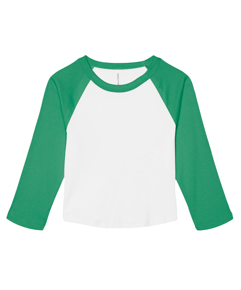 Bella Canvas Women's Micro Rib 3/4 Raglan Baby T-Shirt
