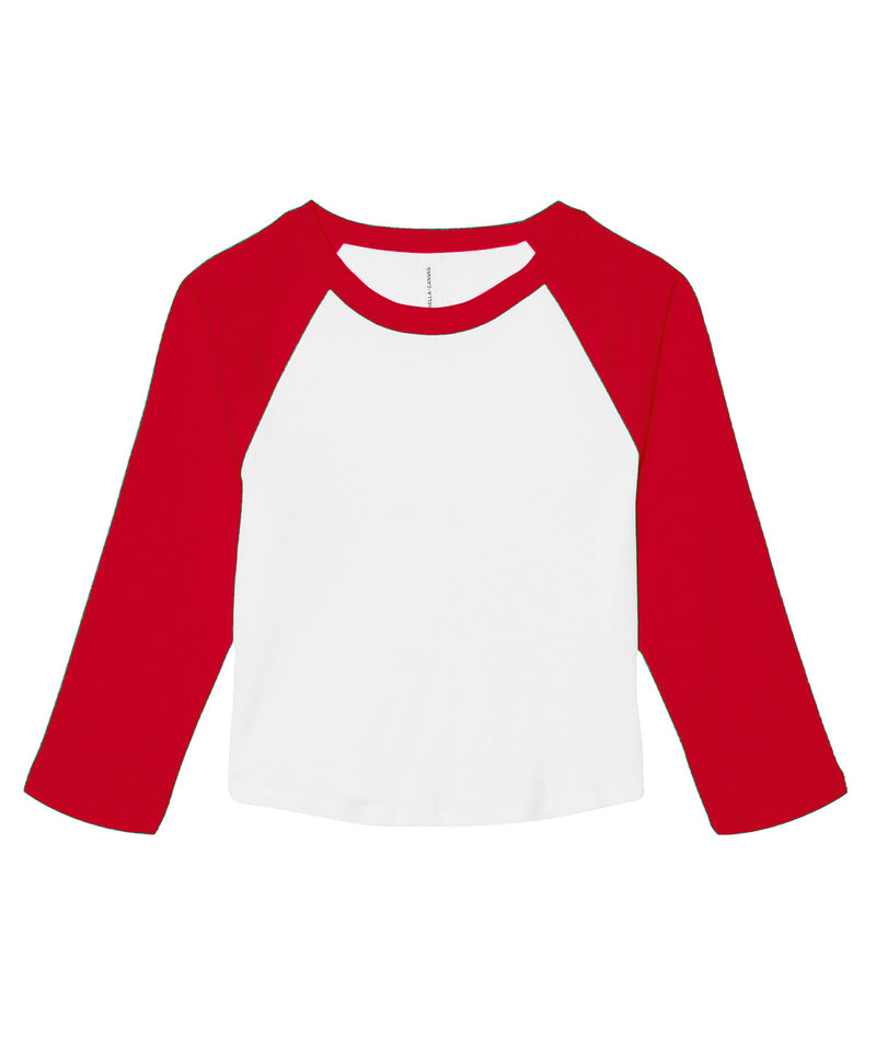 Bella Canvas Women's Micro Rib 3/4 Raglan Baby T-Shirt