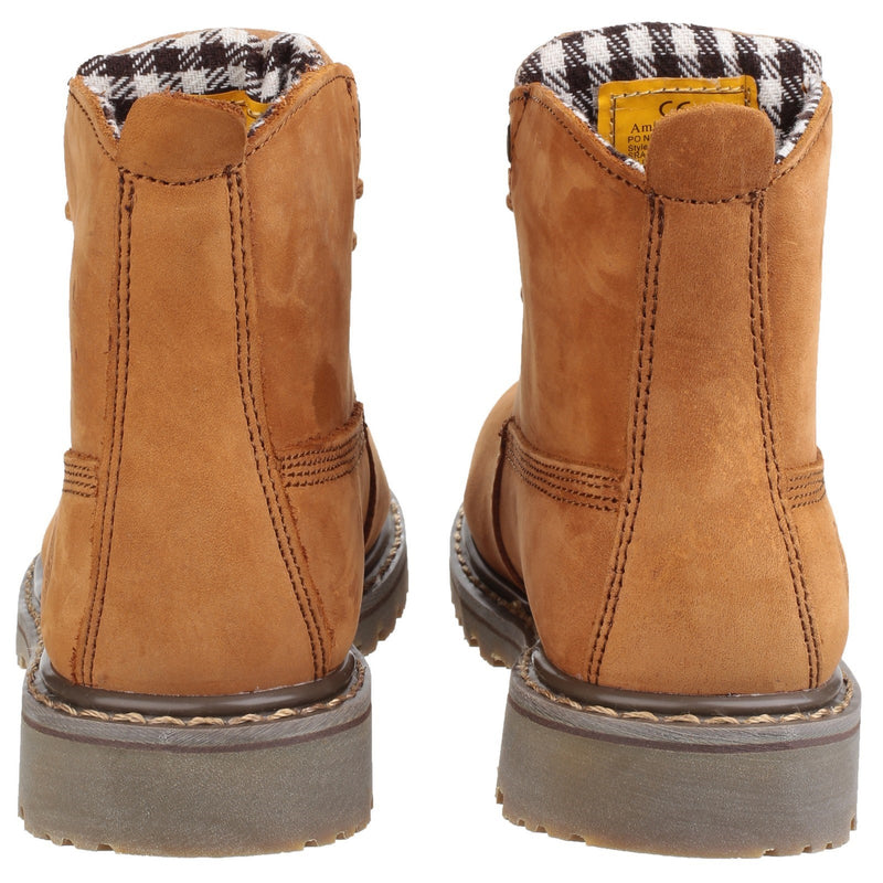 Detail of the robust construction of the Amblers FS103 safety boot.