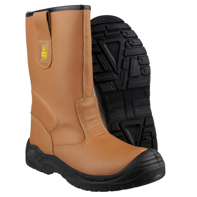 Back of the Amblers FS142 rigger boot.