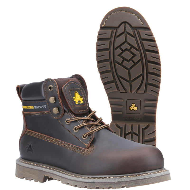 Back of the FS164 industrial safety boot.