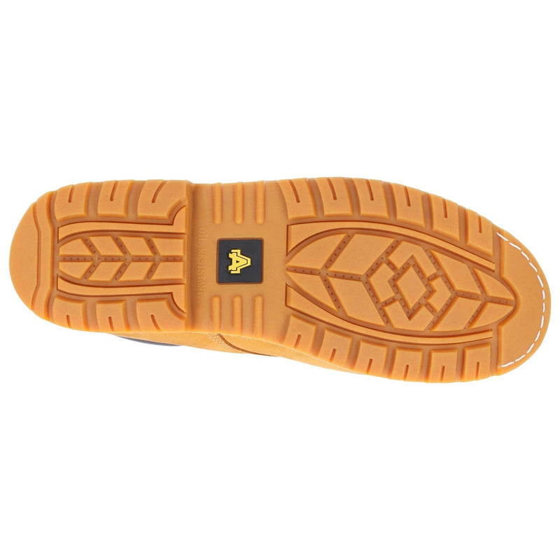 Top angle of the Amblers FS7 boot, showing the toe cap shape.