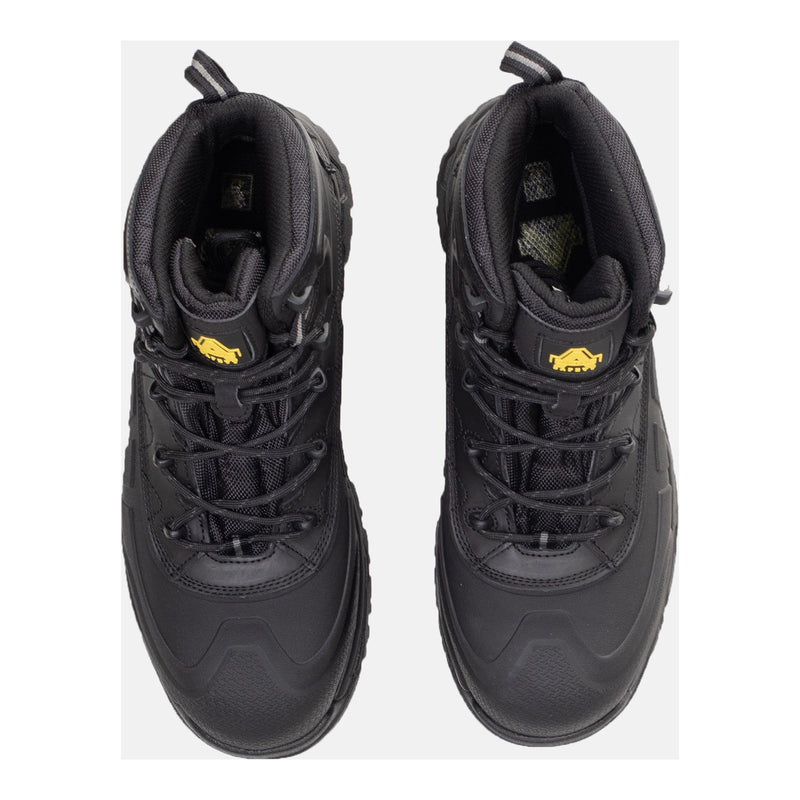 On-foot side view of the Amblers FS430 hybrid safety boot.