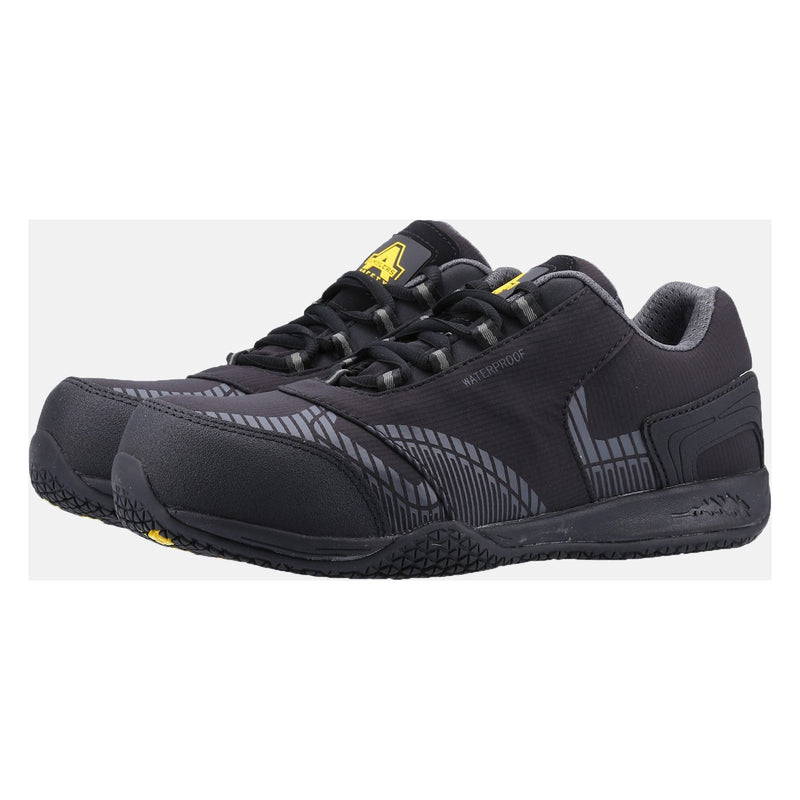 A close-up lifestyle shot of the Amblers FS29C trainer.