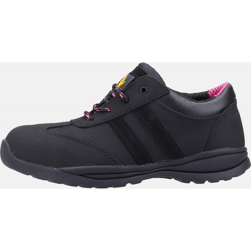 On-foot, angled lifestyle image of the Amblers FS706 Sophie trainer.