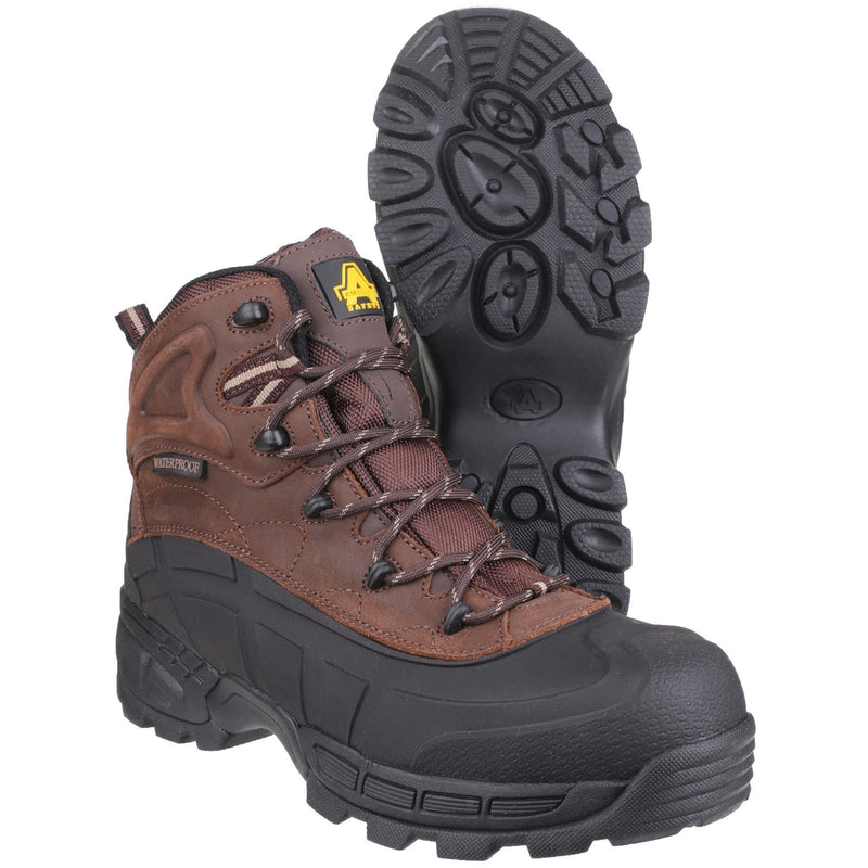 Rear view of the sturdy FS430 Orca safety boot.