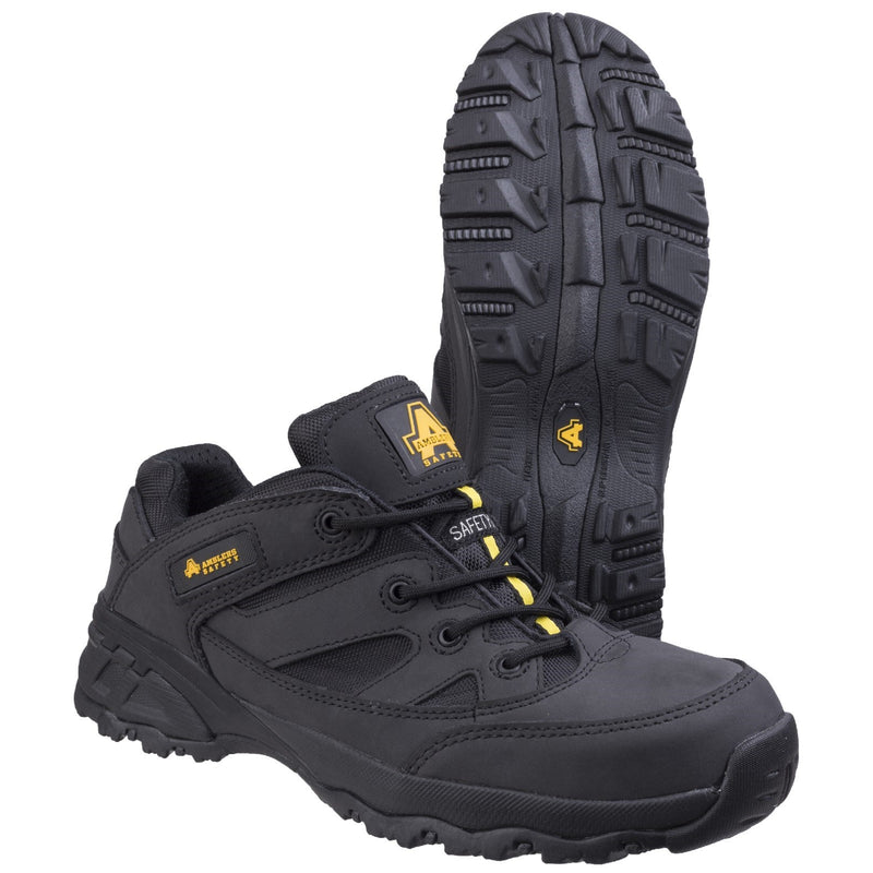 Rear view of the Amblers FS68C composite safety trainer.