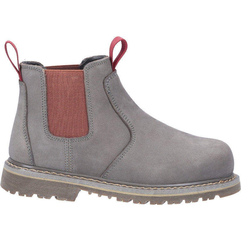 Floral patterned interior lining of the AS106 Sarah safety boot.