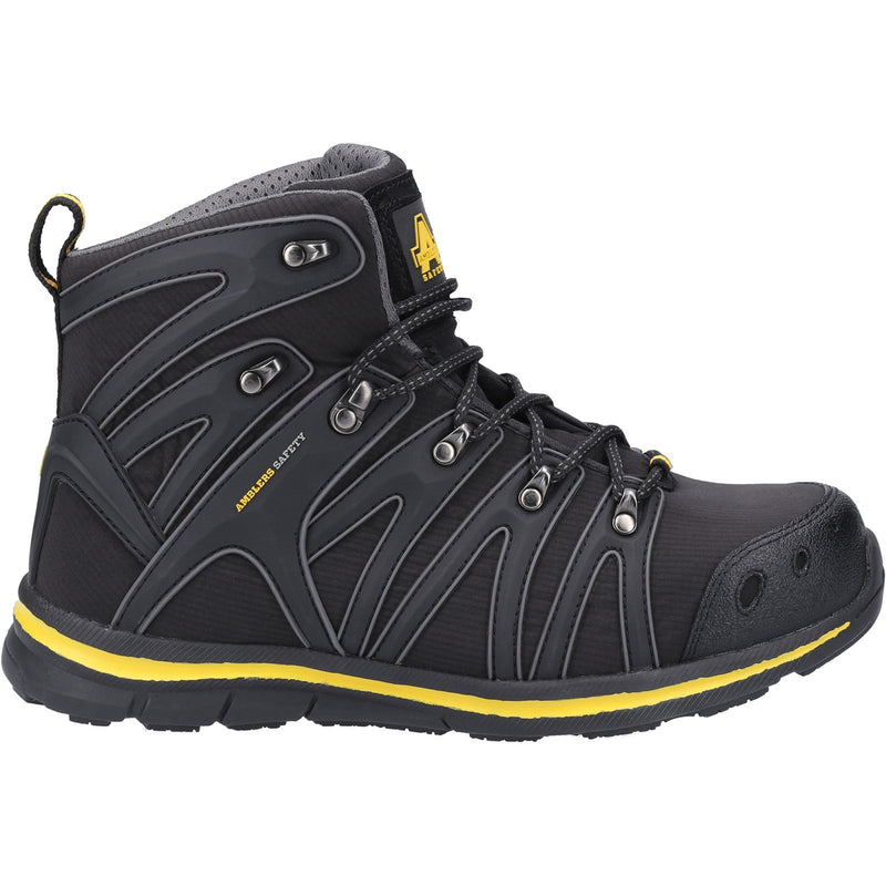 Fur-lined interior for warmth in the AS254 safety boot.