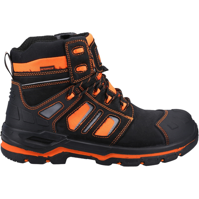Interior of the orange Radiant safety boot.