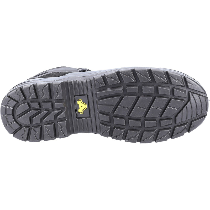 Top view of the black Amblers 257 safety boot.
