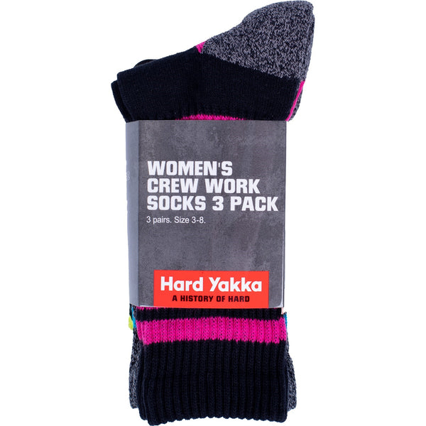 Hard Yakka Crew 3 Pack Work Sock