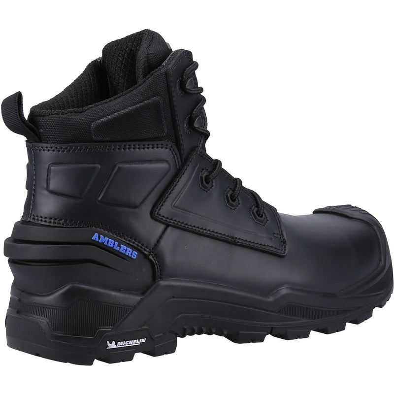 Side profile of the wheat nubuck 980C safety boot.