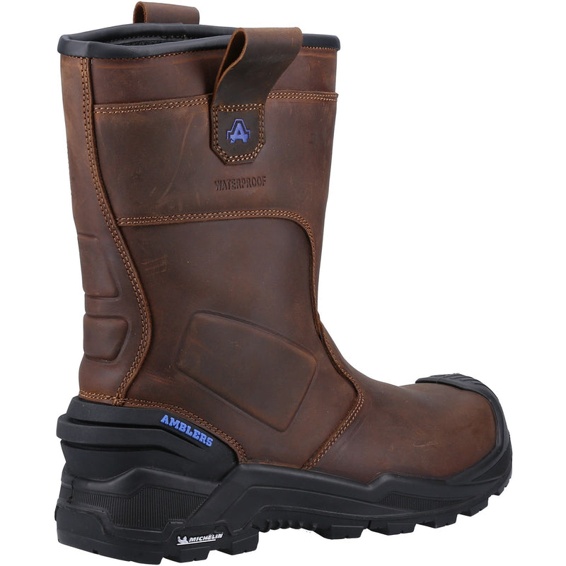 Side view of the durable 983C rigger safety boot.