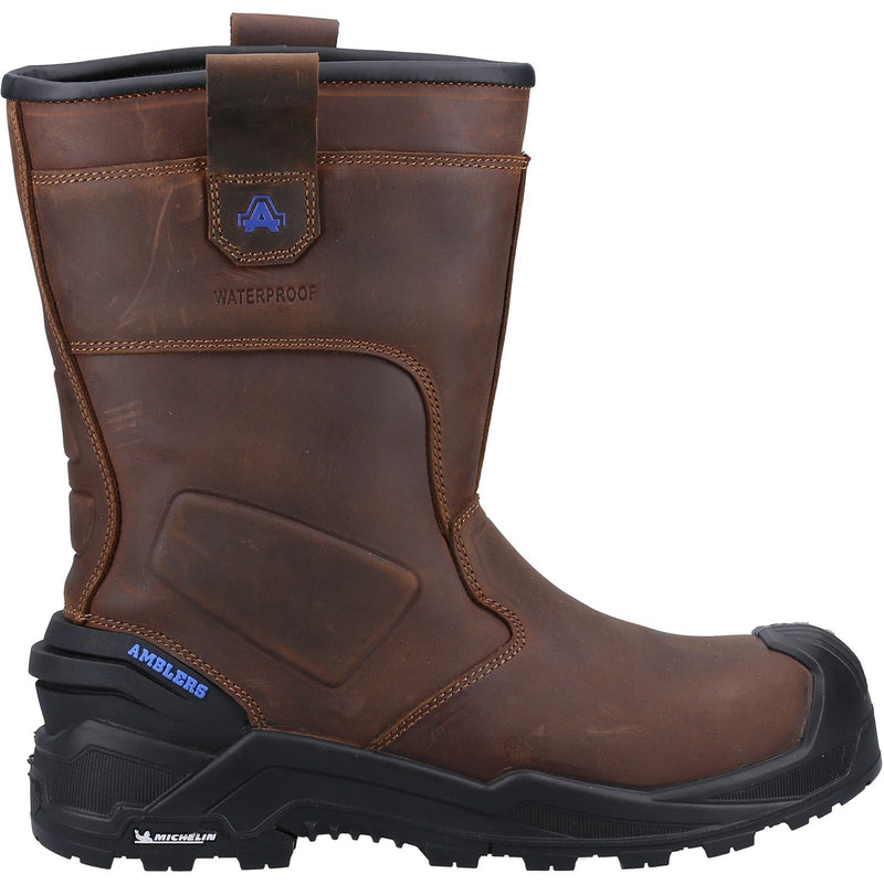Warm fur lining inside the 983C rigger boot.