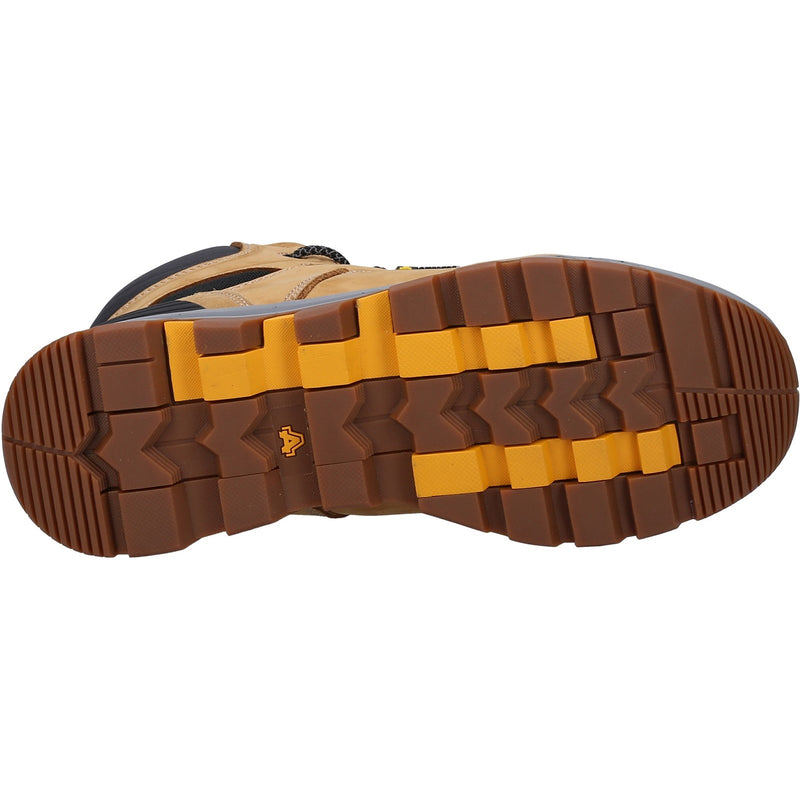 Top-down angle of the honey 261 safety boots.