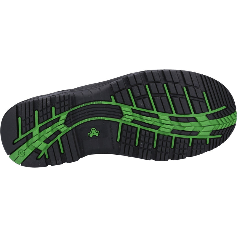 Top view of the lace-up 504 safety shoes.