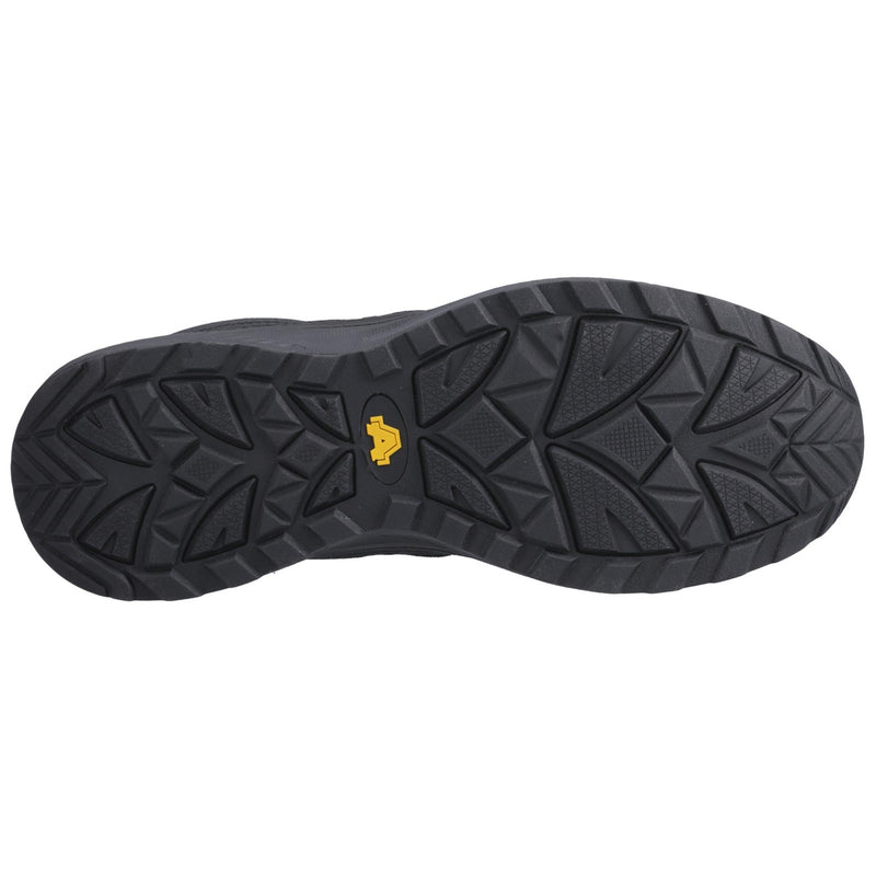 Side detail of the Relay hiker boot's construction.