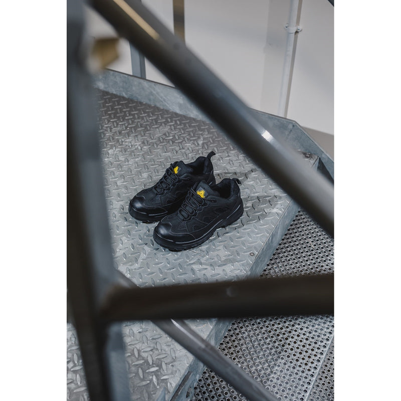 Lacing detail on the Amblers FS214 vegan shoes.