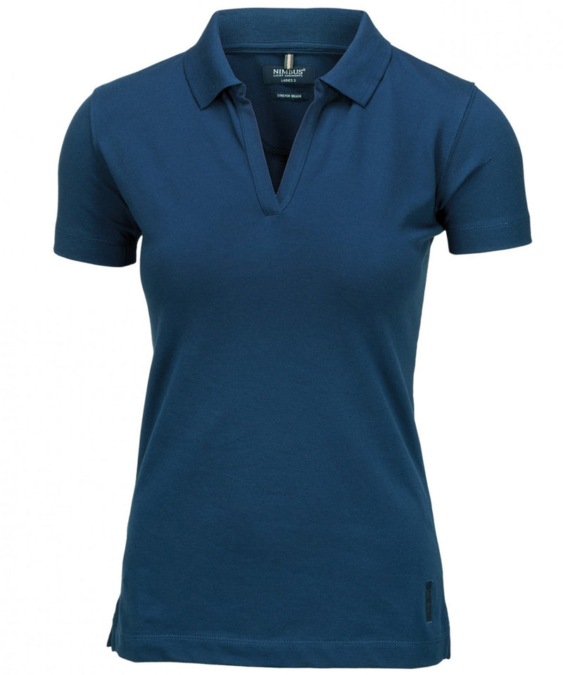 Nimbus Womens Harvard V-Neck Stretch Deluxe Polo