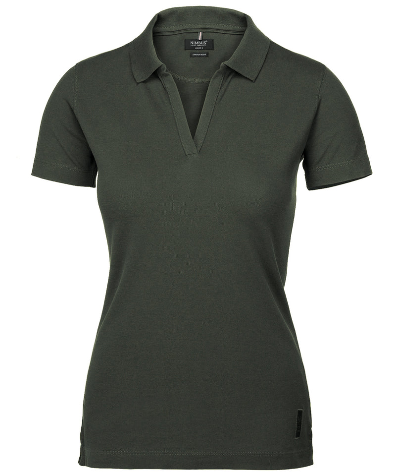 Nimbus Womens Harvard V-Neck Stretch Deluxe Polo