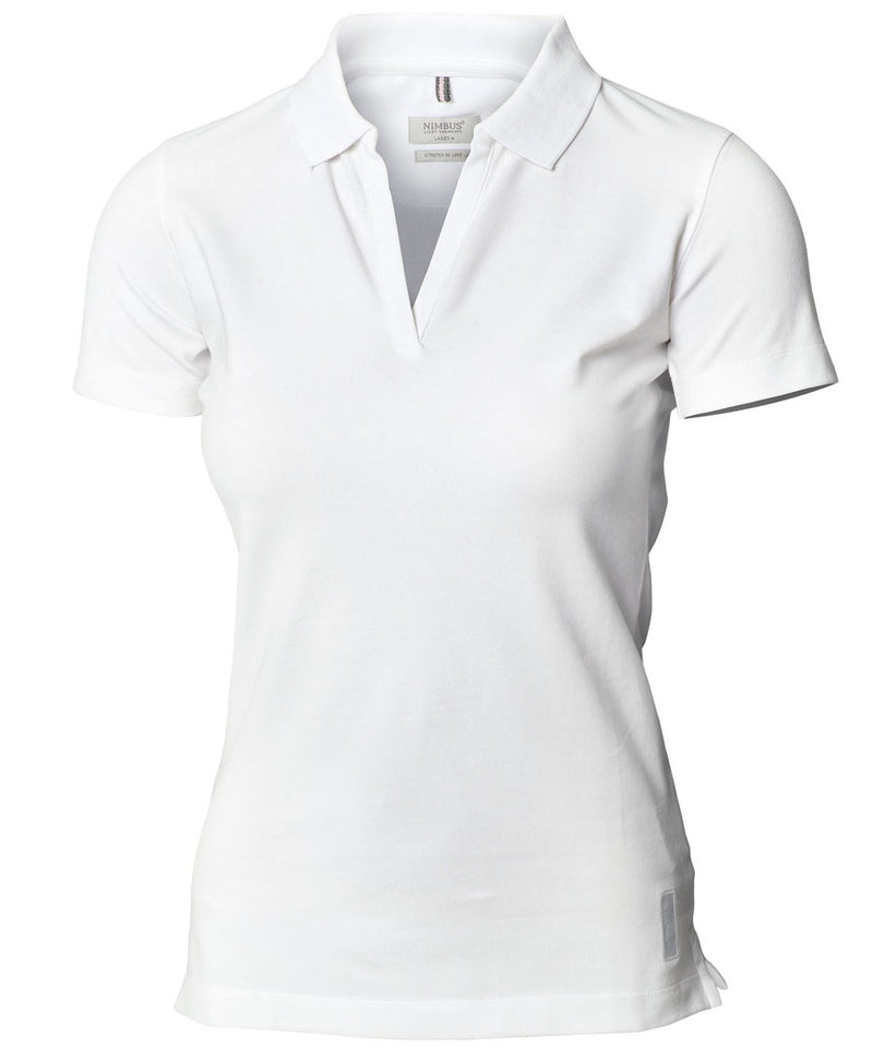 Nimbus Womens Harvard V-Neck Stretch Deluxe Polo