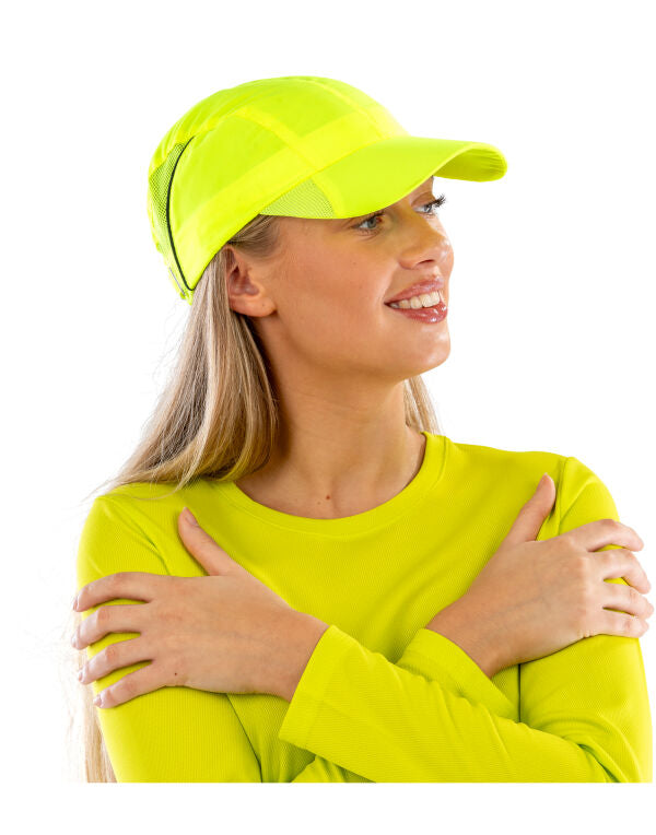Spiro Impact Sports Cap - Fluorescent Lime