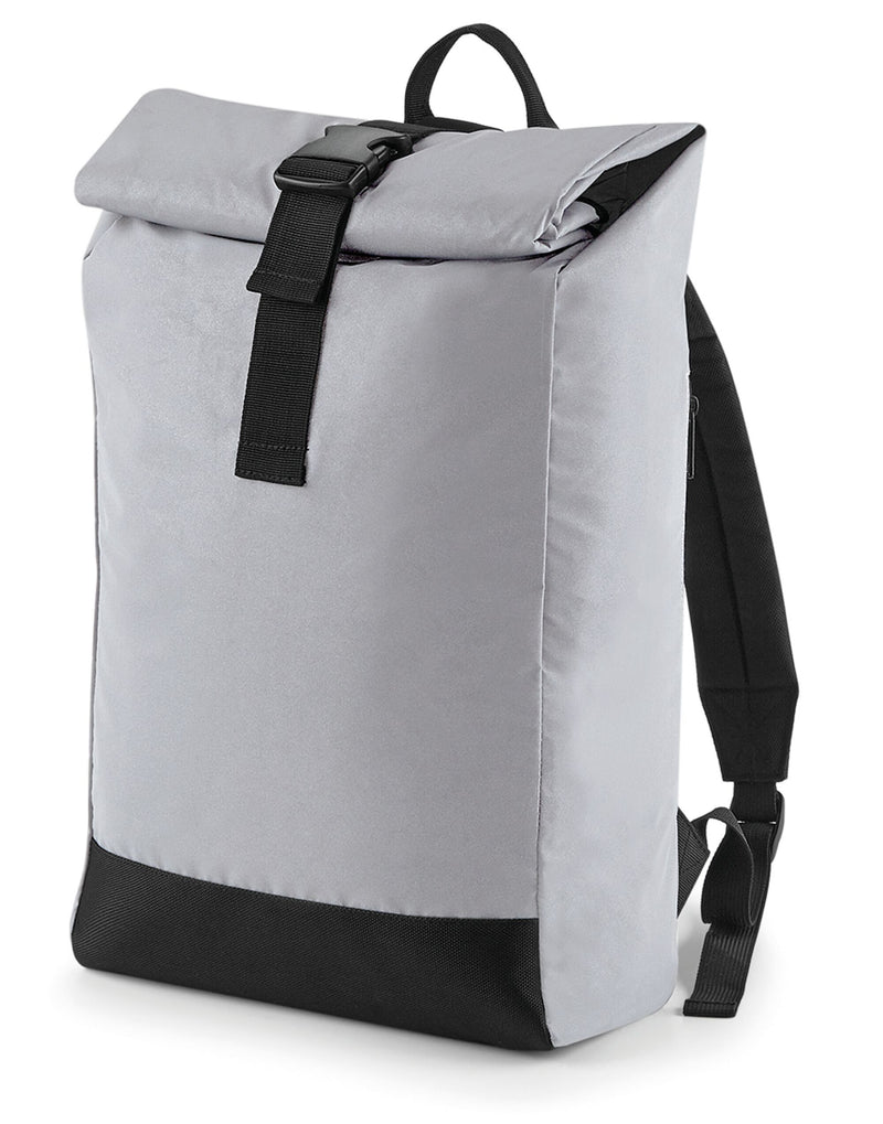 Angled view of the grey Scuba Backpack.