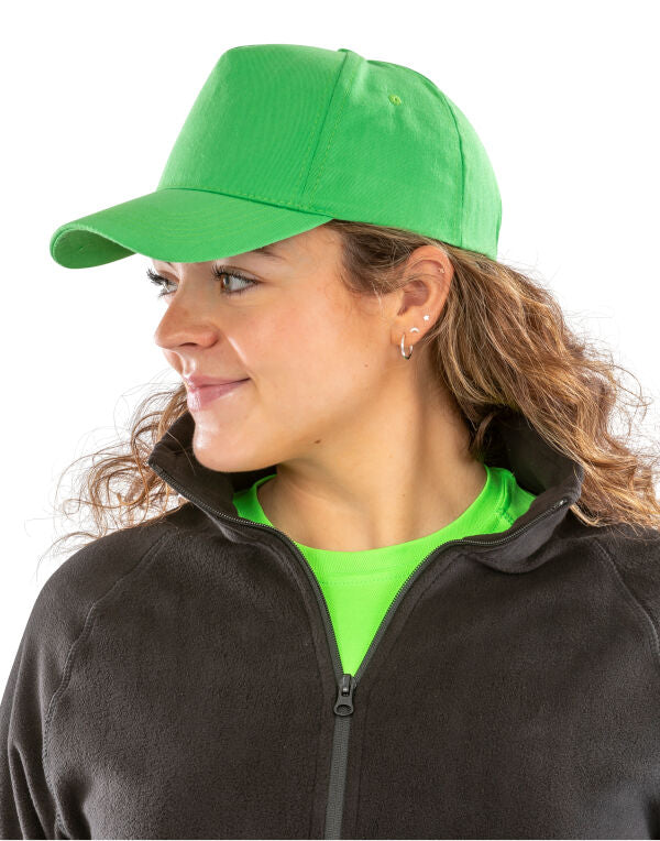 Result Core Boston 5-Panel Printers Cap - Apple Green
