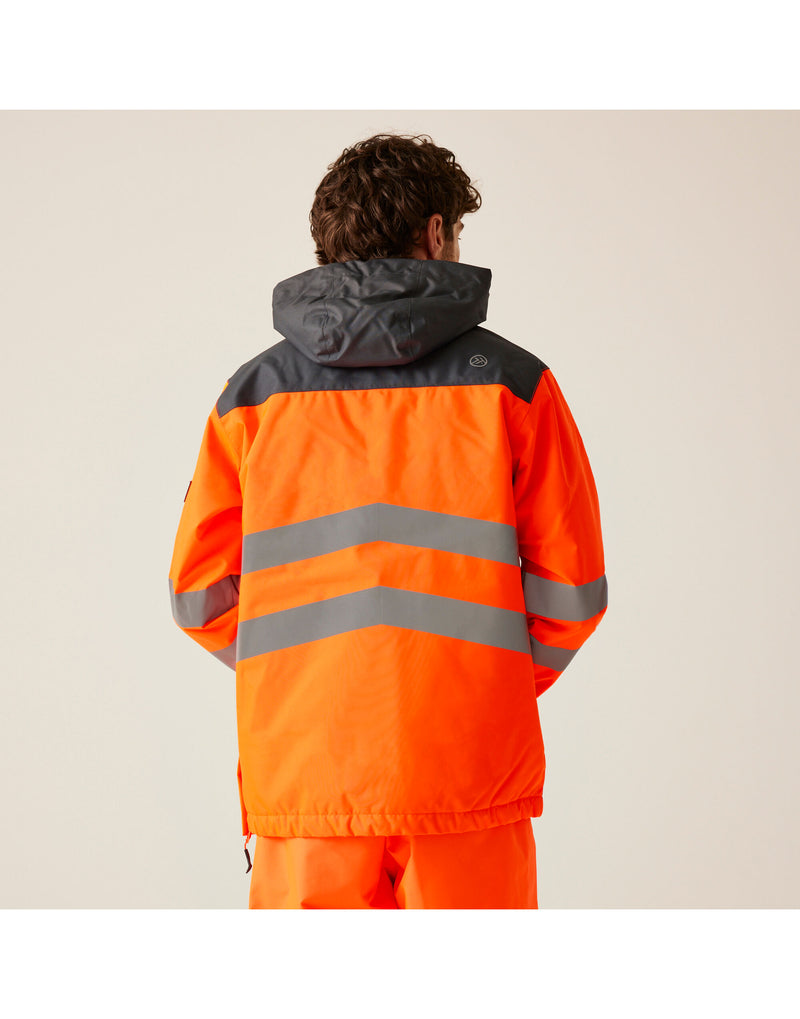 Regatta High Visibility TRA316 Hi-Vis Overhead Bomber - Orange/Grey