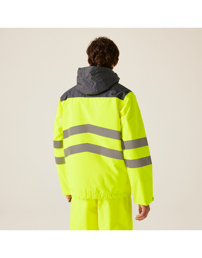 Regatta High Visibility TRA316 Hi-Vis Overhead Bomber - Yellow/Grey