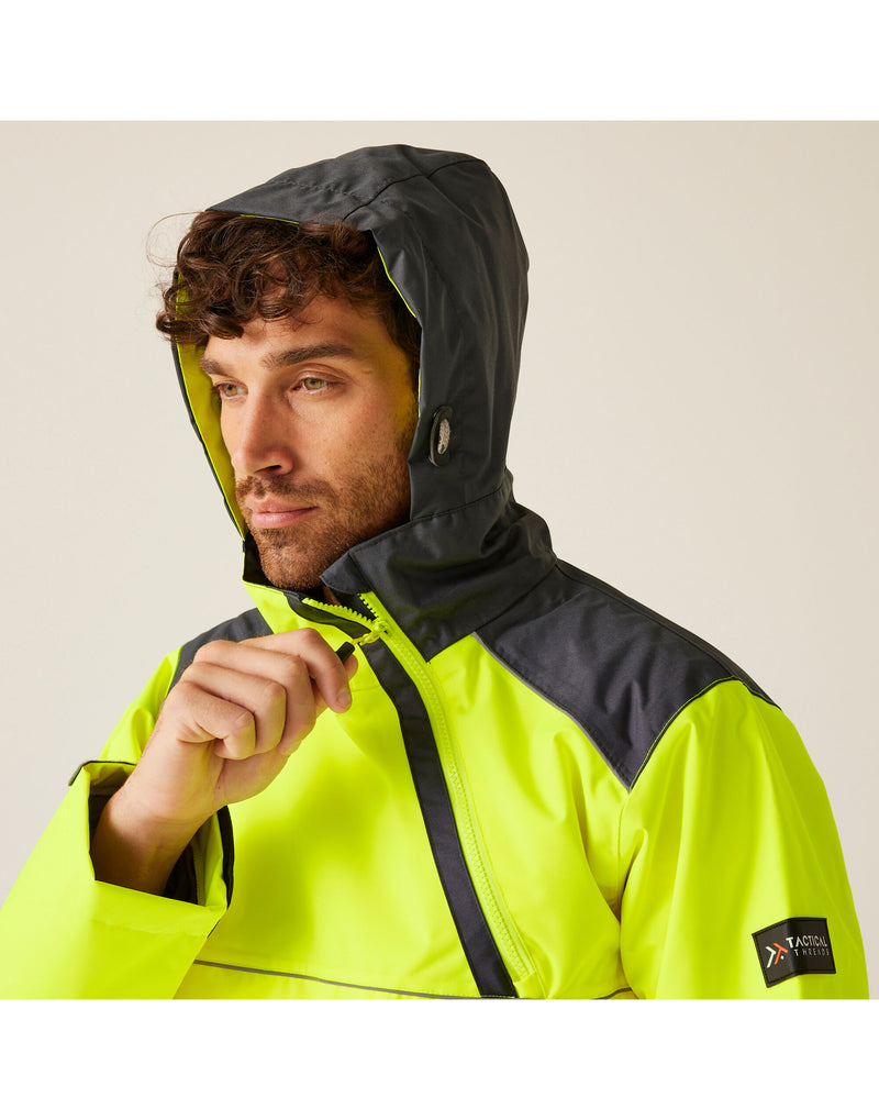 Regatta High Visibility TRA316 Hi-Vis Overhead Bomber - Yellow/Grey