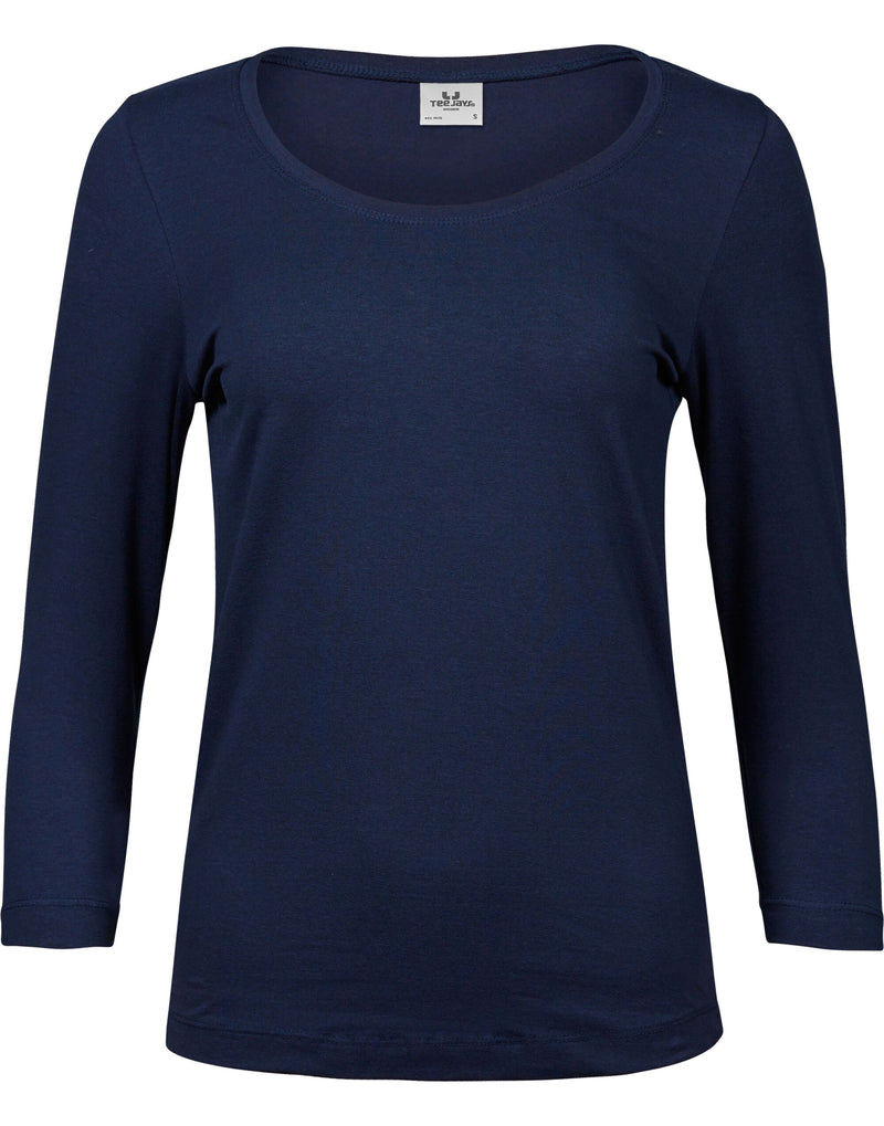 Tee Jays Women's Stretch 3/4 Sleeve Tee