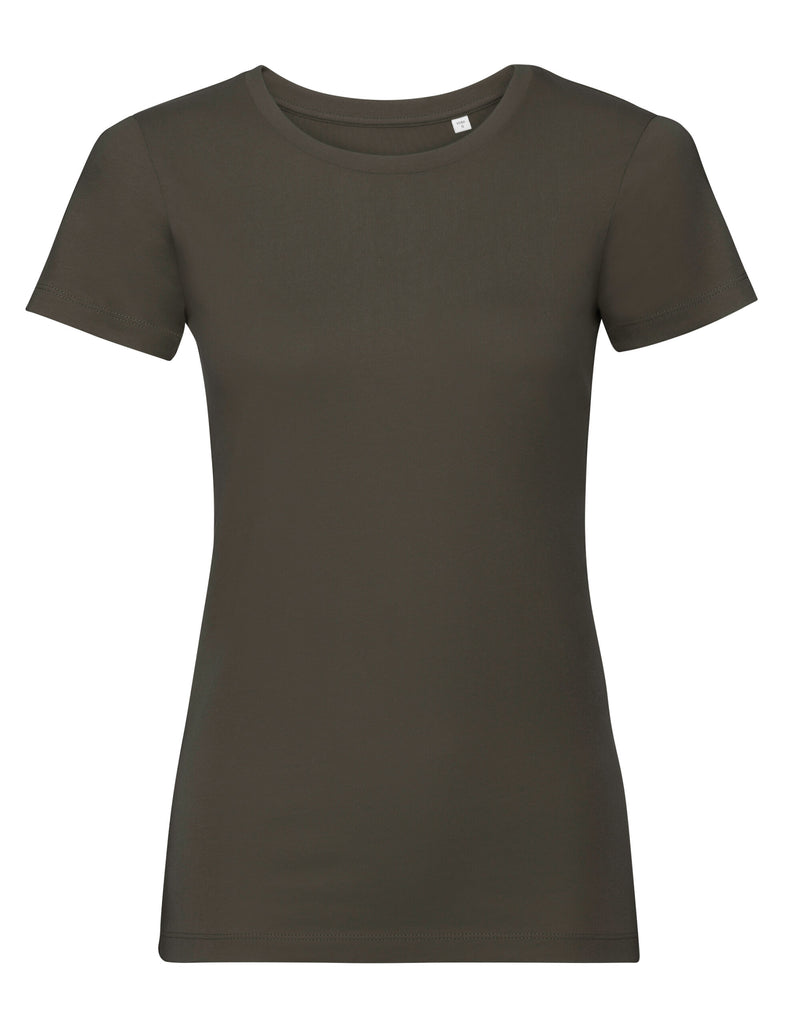 Russell Pure Organic Ladies' T - Dark Olive