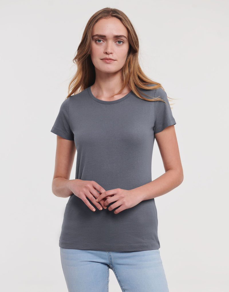 Russell Pure Organic Ladies' T - Convoy Grey