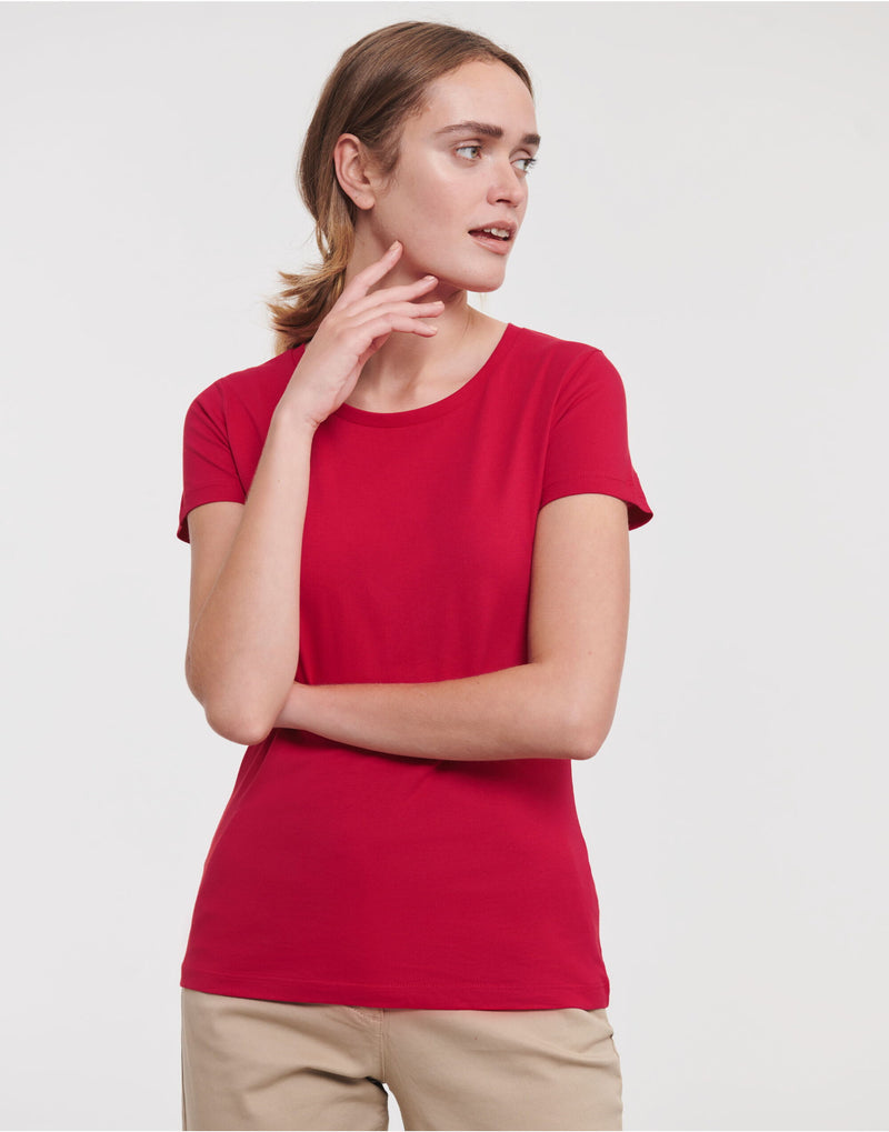 Russell Pure Organic Ladies' T - Classic Red
