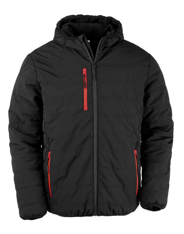 Result Recycled Black Compass Padded Winter Jacket