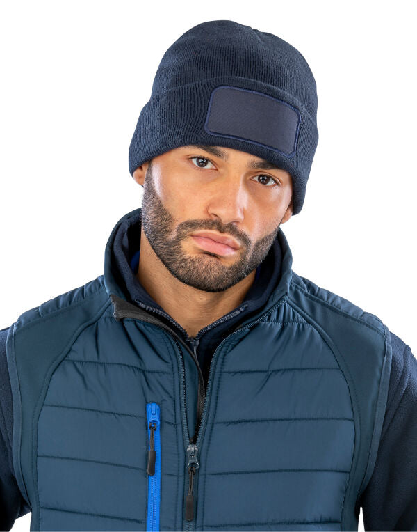 Result Winter Essentials Double Knit Printers Beanie - Bottle Green