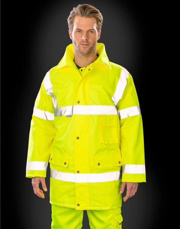 Result Safeguard Motorway Coat - Hi Vis Orange