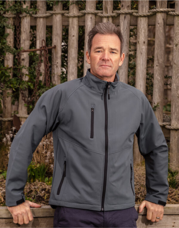 Result Men'S Base Layer Softshell Jacket - Black