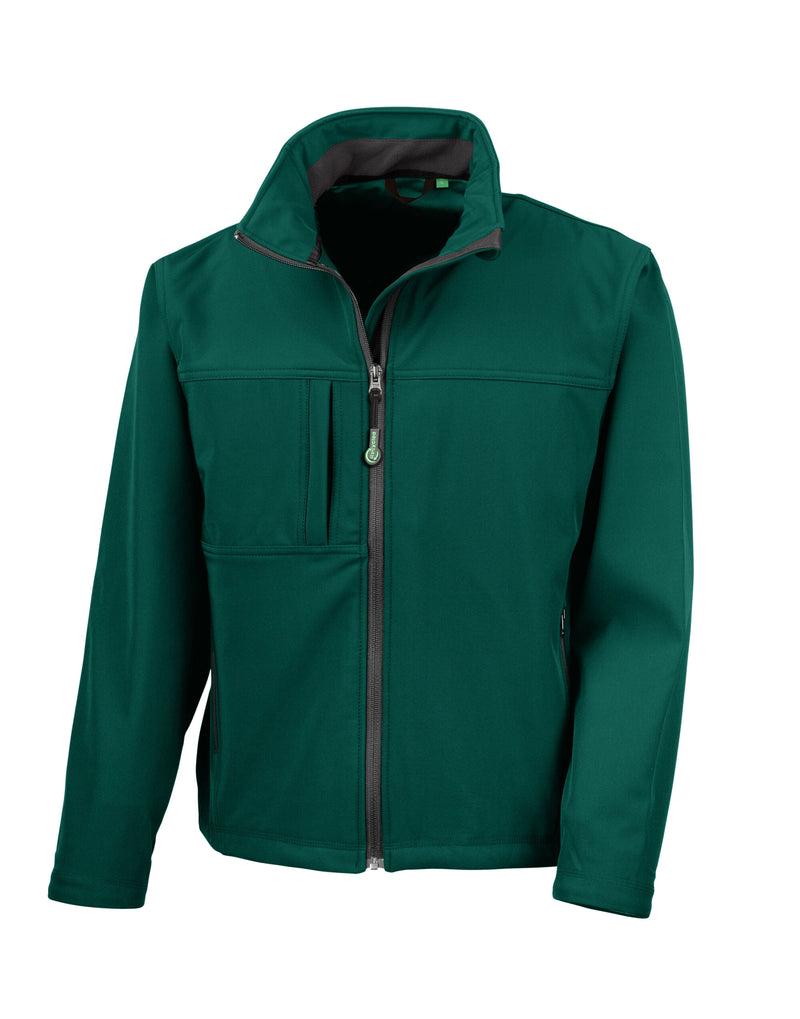 Result Men'S Recycled Classic 3-Layer Softshell - Bottle Green